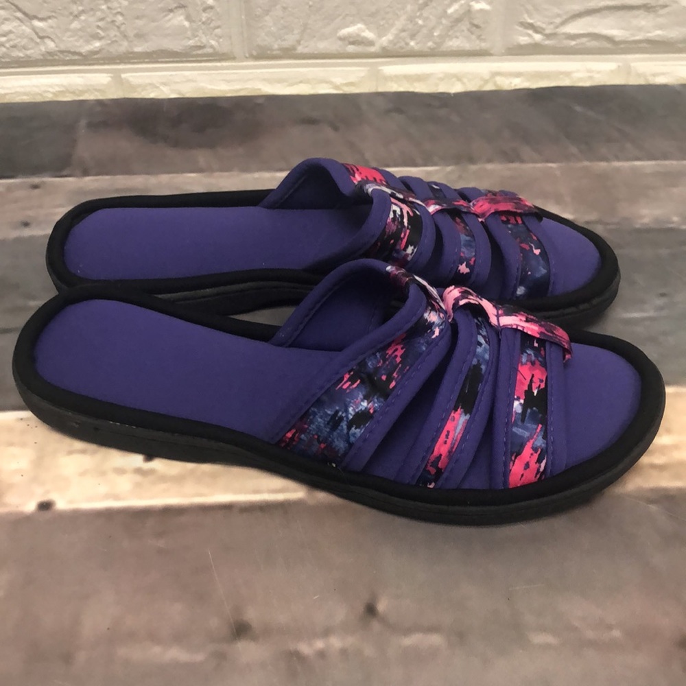 Purple soft super soft women’s sandals size L 9-10 - Picture 3 of 6